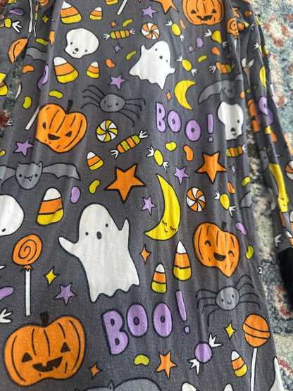 Little Sleepies Size 3T Halloween Bamboo Zip Up Sleeper GUC*