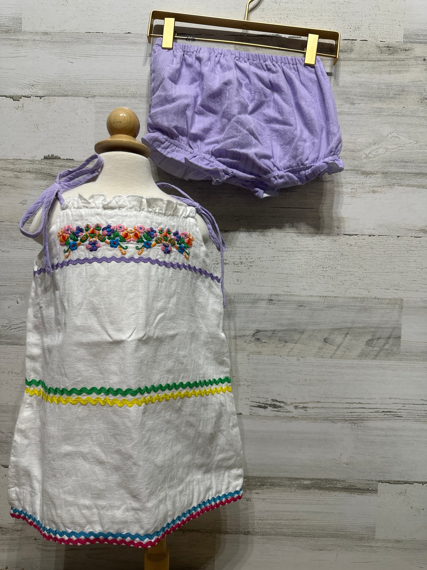 Girls Size 5 Purple Pearl Two Piece Outfit Set - Very Good Used Condition