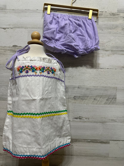 Girls Size 5 Purple Pearl Two Piece Outfit Set - Very Good Used Condition