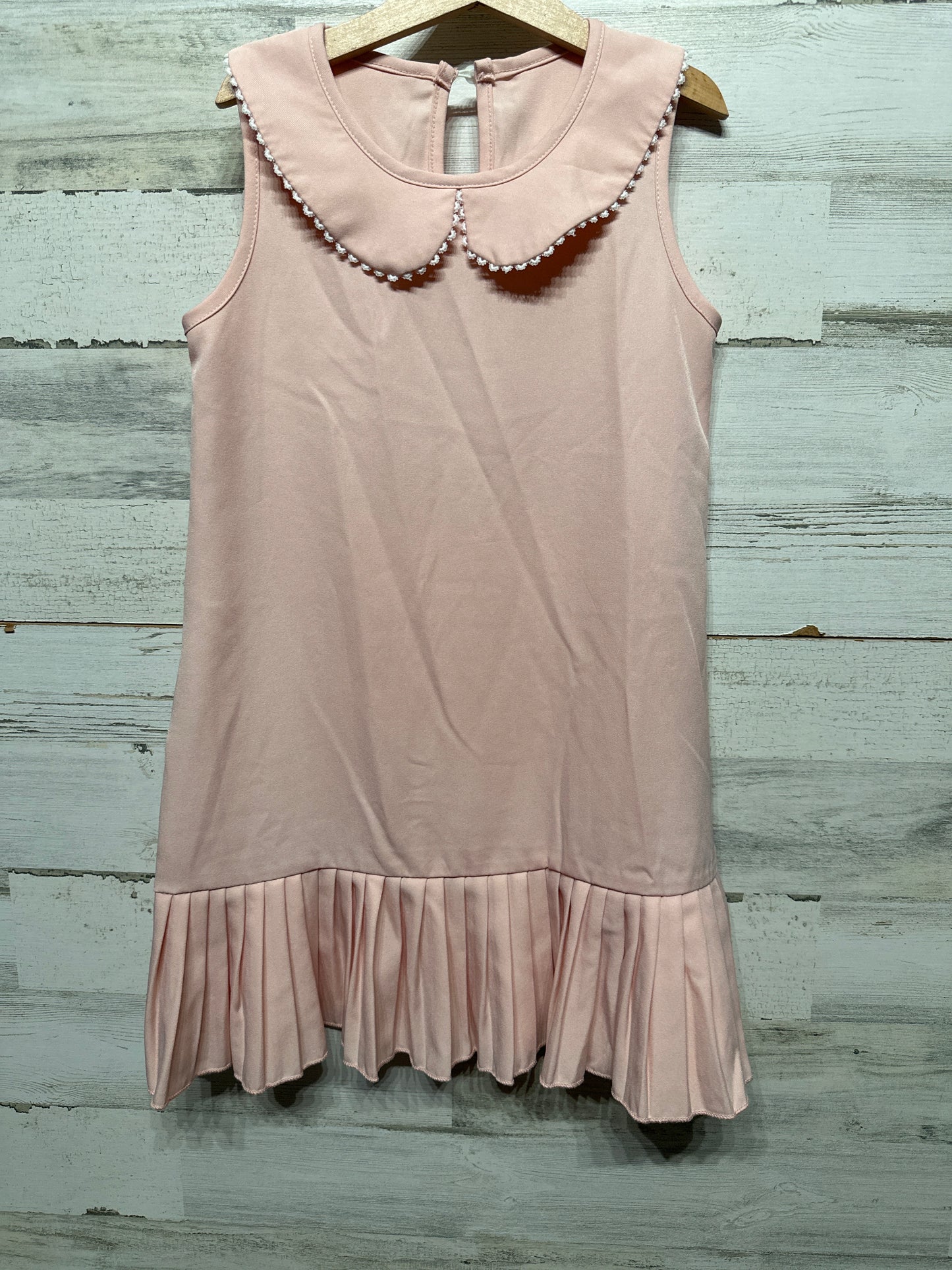 Girls Size 7 SHEIN Pink Drop Waist Dress - Good Used Condition