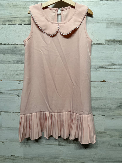 Girls Size 7 SHEIN Pink Drop Waist Dress - Good Used Condition