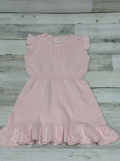 Pink Knit Dress - Cat & Jack - Girls Size Small 6-7 -Very Good Used Condition