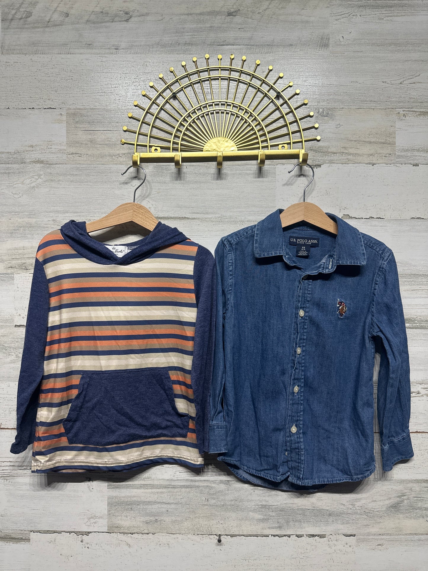 Long Sleeve Shirt Lot Fit Like Boys XS 4-5 GUC