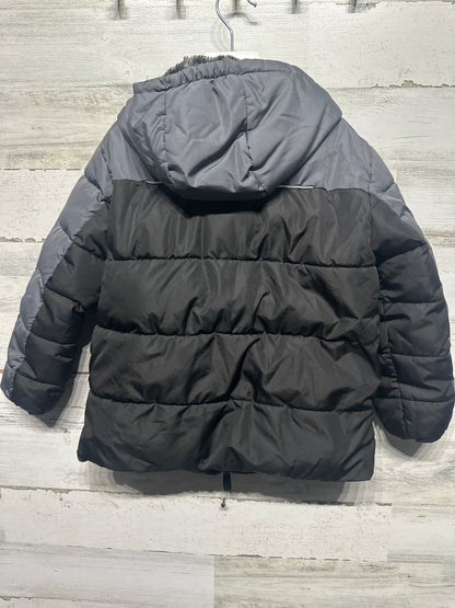 Black Fleece Lined Jacket Wonder Nation Kids XS 4-5 VGUC