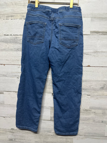 Boys Size 12 Cat & Athletic Pull On Jeans - Very Good Used Condition