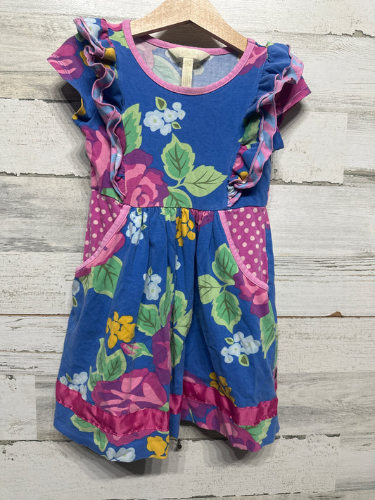 Girls Size 4 Matilda Jane Floral Dress With Pockets - Good Used Condition