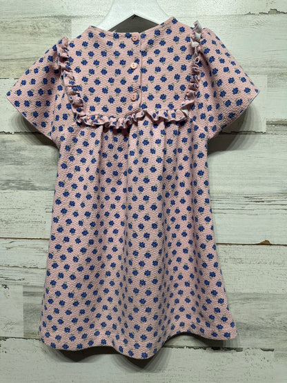Girls Size 4 (104cm) Zara Pink and Blue Floral Dress - Very Good Used Condition