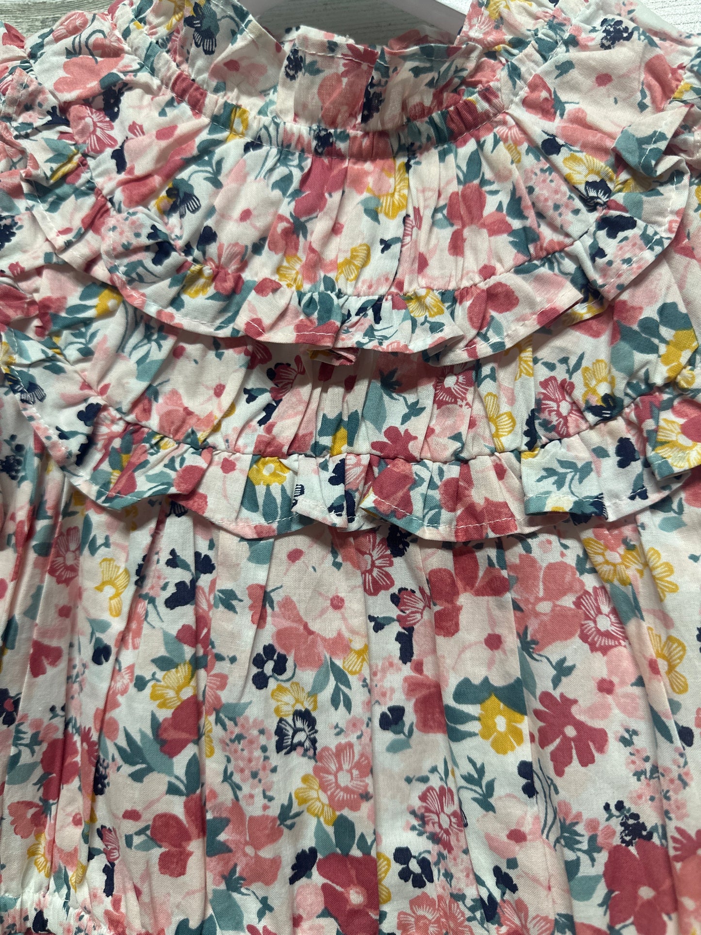 Girls Size 7 Janie and Jack Floral Dress- Very Good Used Condition