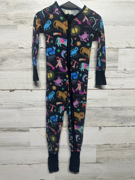 Little Sleepies Bamboo Astrological Signs Convertible Sleeper - Toddler Size 2t - Good Used Condition