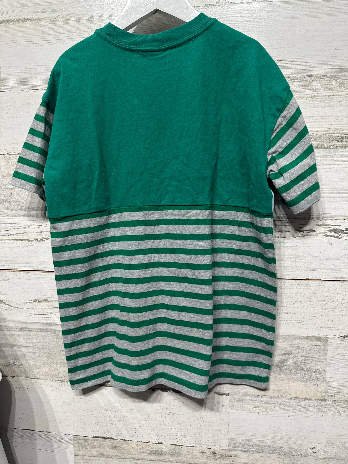 Boys Size 8 (130cm) Hanna Andersson Striped Shirt - Very Good Used Condition