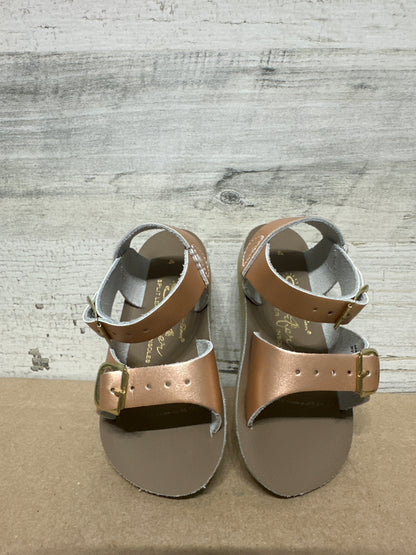 Girls Size 4 Toddler Sun San Rose Gold Surfer Sandals - New Without Box