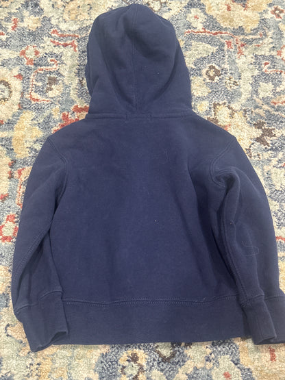 Polo Ralph Lauren Boys 2 / 2T Navy Blue Full Zip Hooded Jacket VGUC