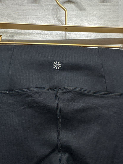 Girls Size 12 (Large) Athleta Girl Black Ribbed Compression Leggings - Very Good Used Condition