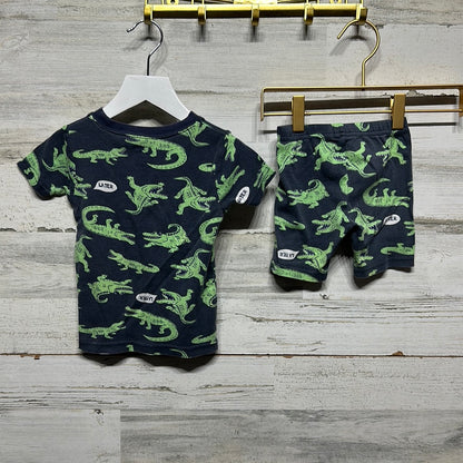 Boys Size 24m Carter’s Alligator PJ Set - Good Used Condition