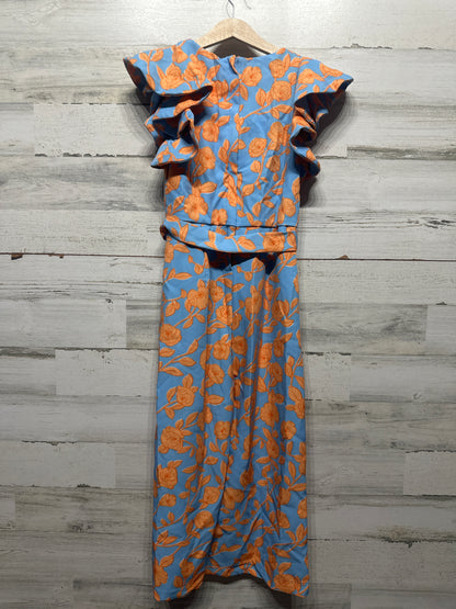 Size 10 GB Girls Floral Long Jumpsuit/Romper  - Very Good Used Condition