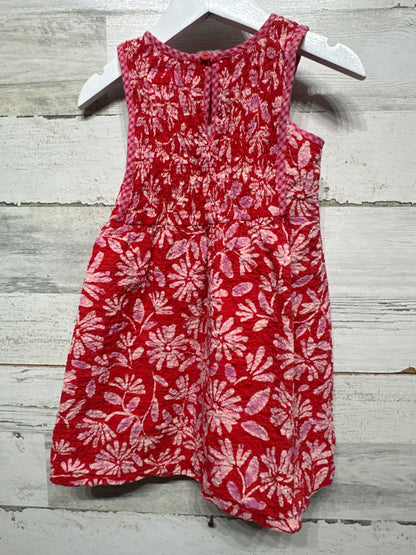 Girls Size 4 (104cm) Zara Red Floral Dress - Very Good Used Condition