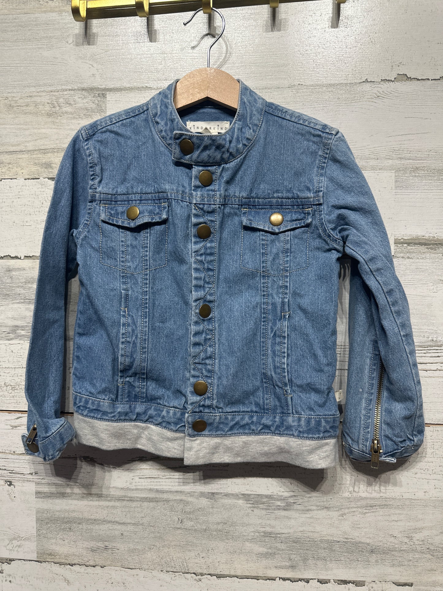 Boys Preowned Size 5t Kinderkind Denim Jacket - Good Used Condition