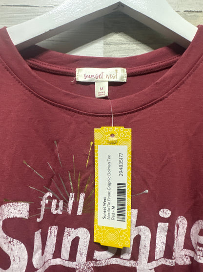 Girls Size Medium Sunset West Stitch Fix Full of Sunshine Shirt - New With Tags