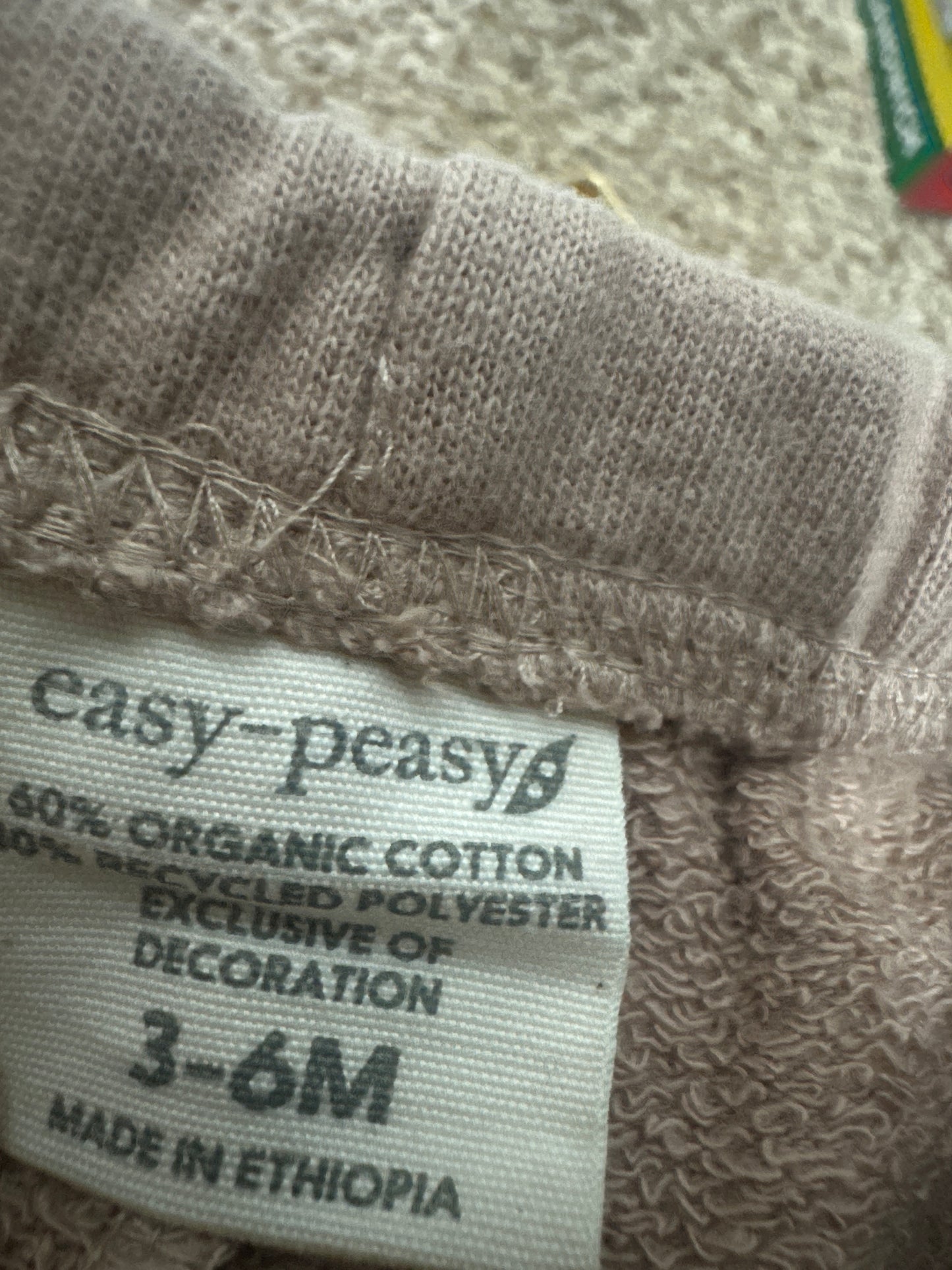 Size 3-6m Easy Peasy Organic Cotton Blend Shorts - Very Good Used Condition