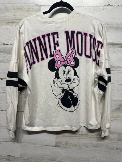 Women’s Size Small Disney Minnie Mouse Long Sleeve Shirt - Very Good Used Condition