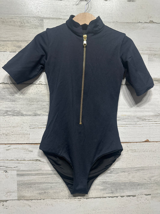 Girls Size Large Child Inside Out Black Leotard - Very Good Used Condition