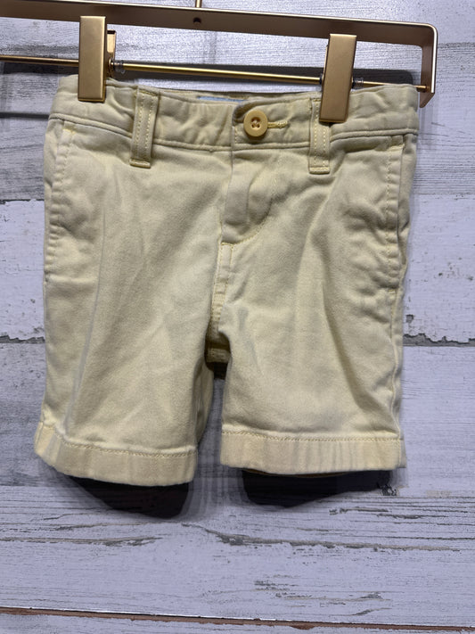 Boys Size 2t Class Club Modern Fit Yellow Shorts With Adjustable Waist - Good Used Condition