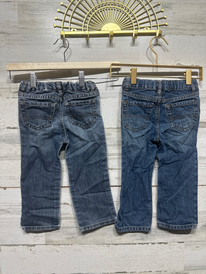 Boys Preowned Size 2t The Children’s Place Straight Jeans (2 pieces)- Good Used Condition