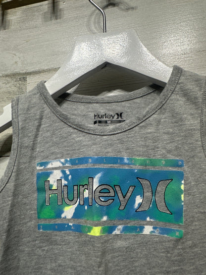 Boys Size 2t Hurley Grey Tank - Good Used Condition