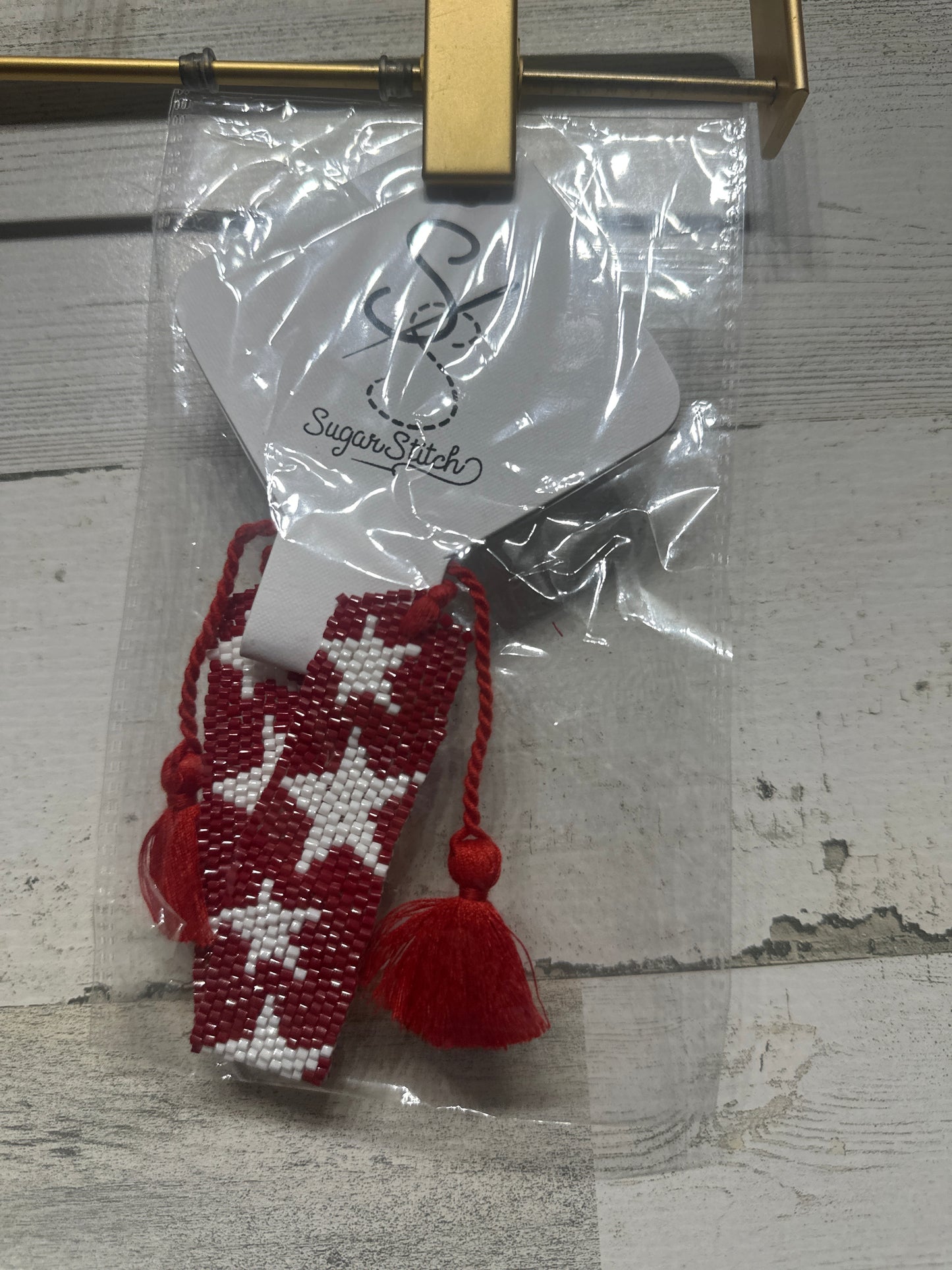 Sugar Stitch Red Beaded Bracelet - New With Tags