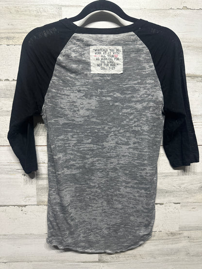 Women’s Size Small You Plie’ I Pray Raglan Tee - Good Used Condition*