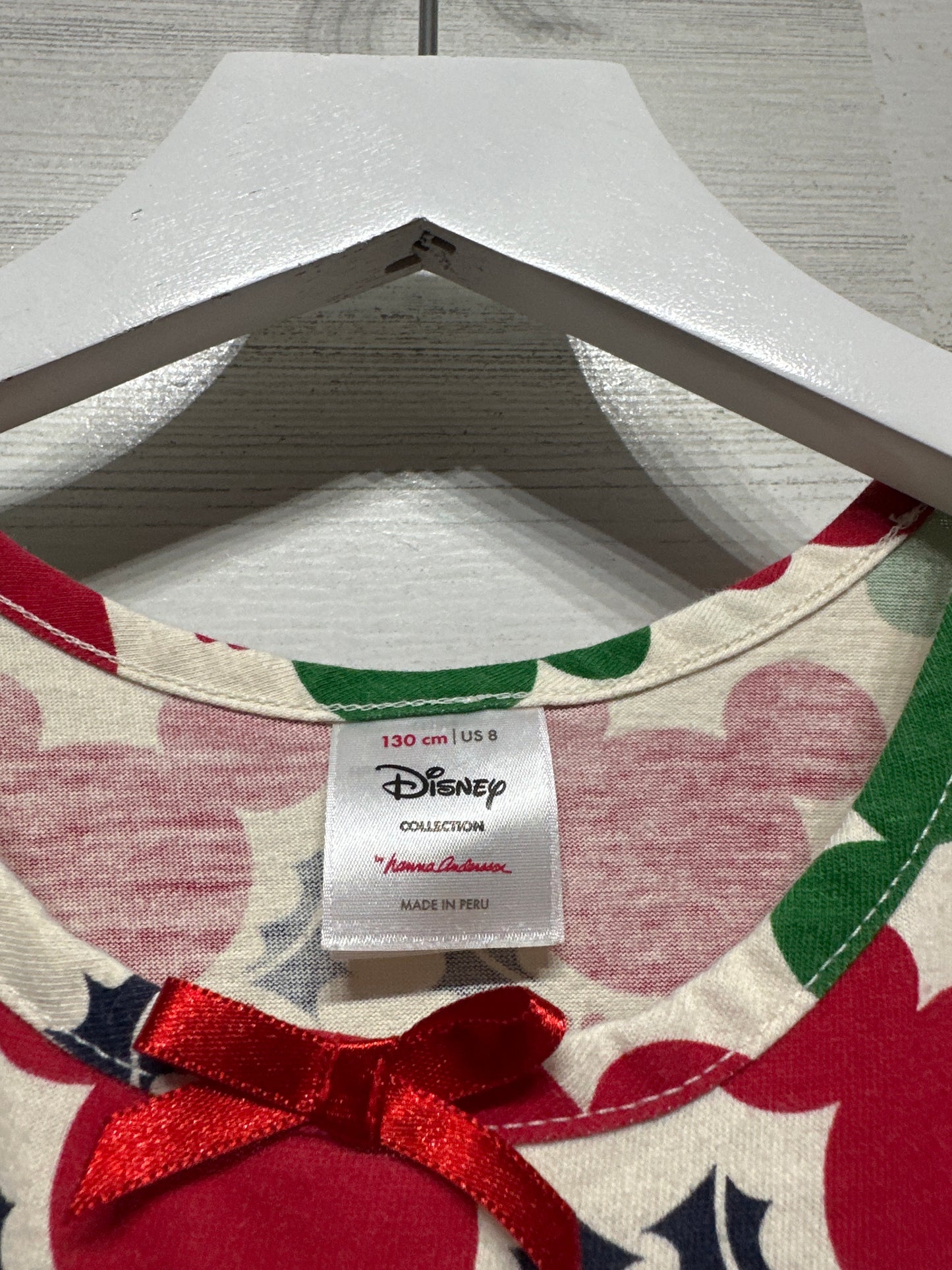 Hanna Andersson Disney Size 8 (130cm) Mickey Holiday Nightgown VGUC