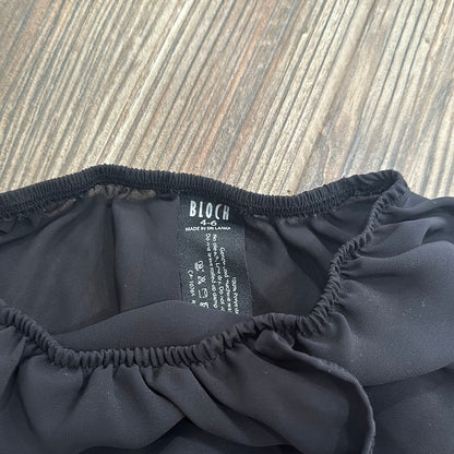 Girls Size 4-6 Bloch Black Dance Skirt - Good Used Condition