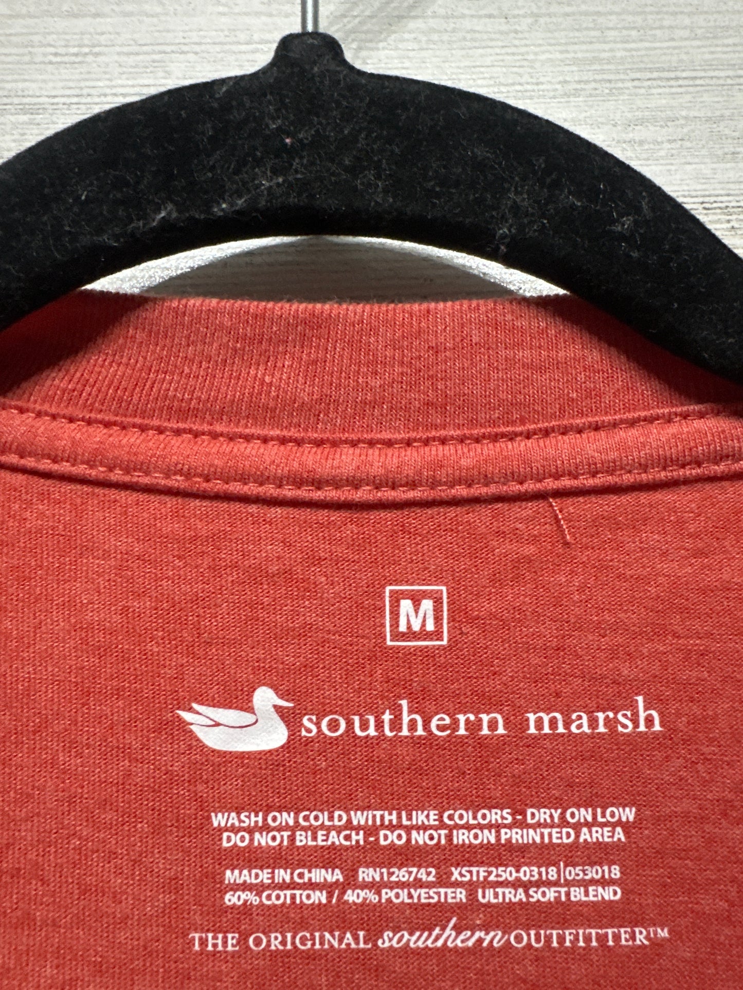 Women's Size Medium (Oversized) Southern Marsh Long Sleeve Holiday Shirt - Very Good Used Condition