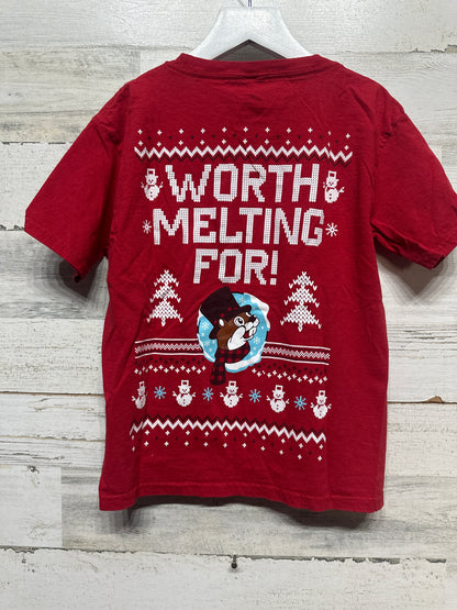 Size Youth Small Buc-ee's Worth Melting For Holiday Shirt - Very Good Used Condition