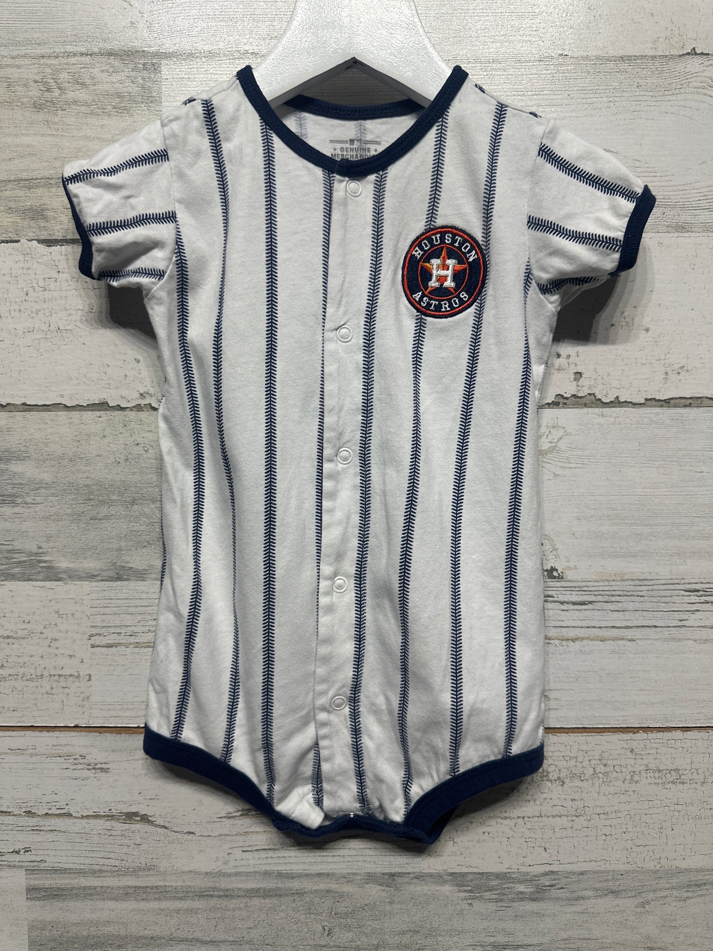 Boys Size 18m Genuine Merchandise Houston Astros Bodysuit - Good Used Condition