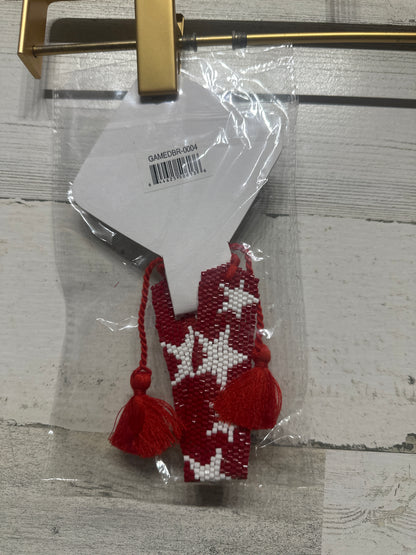 Sugar Stitch Red Beaded Bracelet - New With Tags