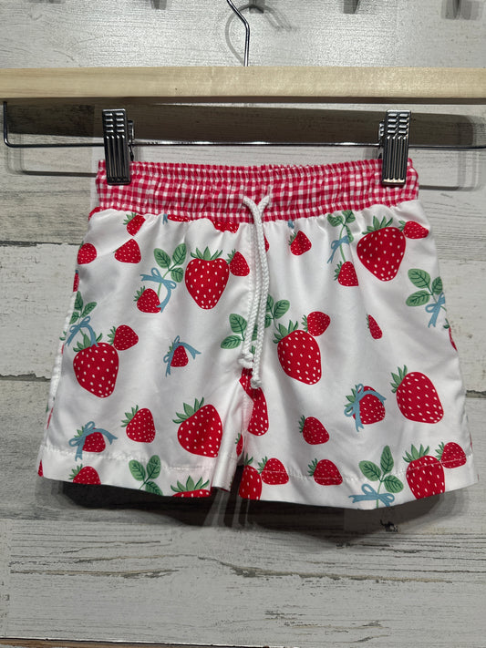 Size 3t Sal and Pimenta Strawberry Swim Trunks - New Without Tags