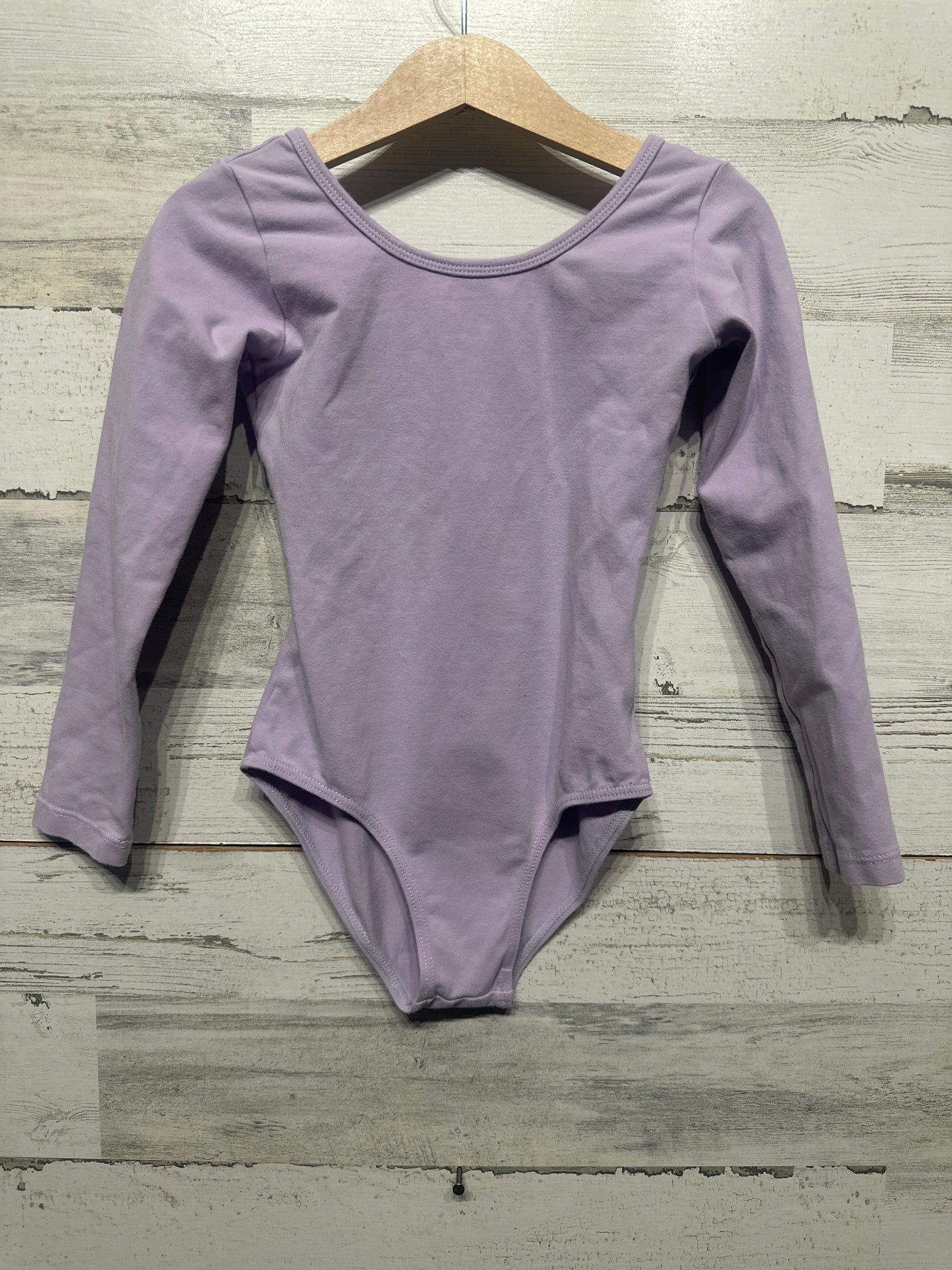 Dancewear - Lavender Long Sleeve Leotard - Fits Like 5/6 Years VGUC