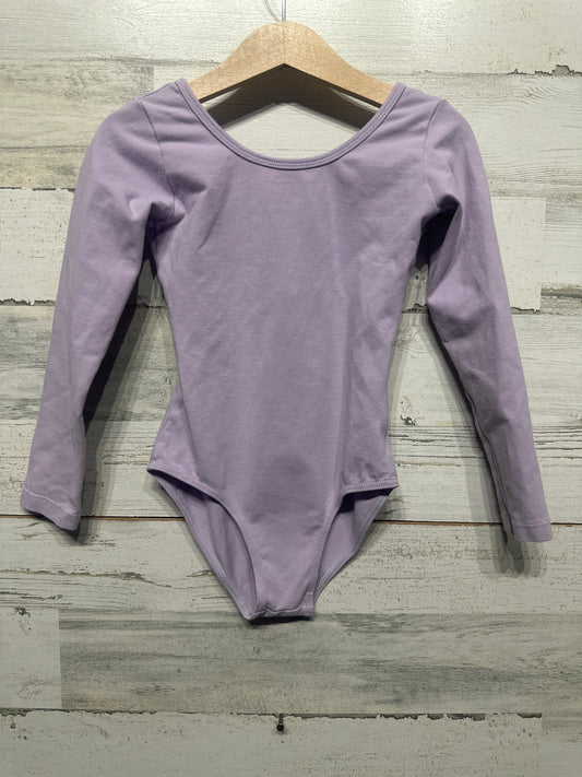 Dancewear - Lavender Long Sleeve Leotard - Fits Like 5/6 Years VGUC