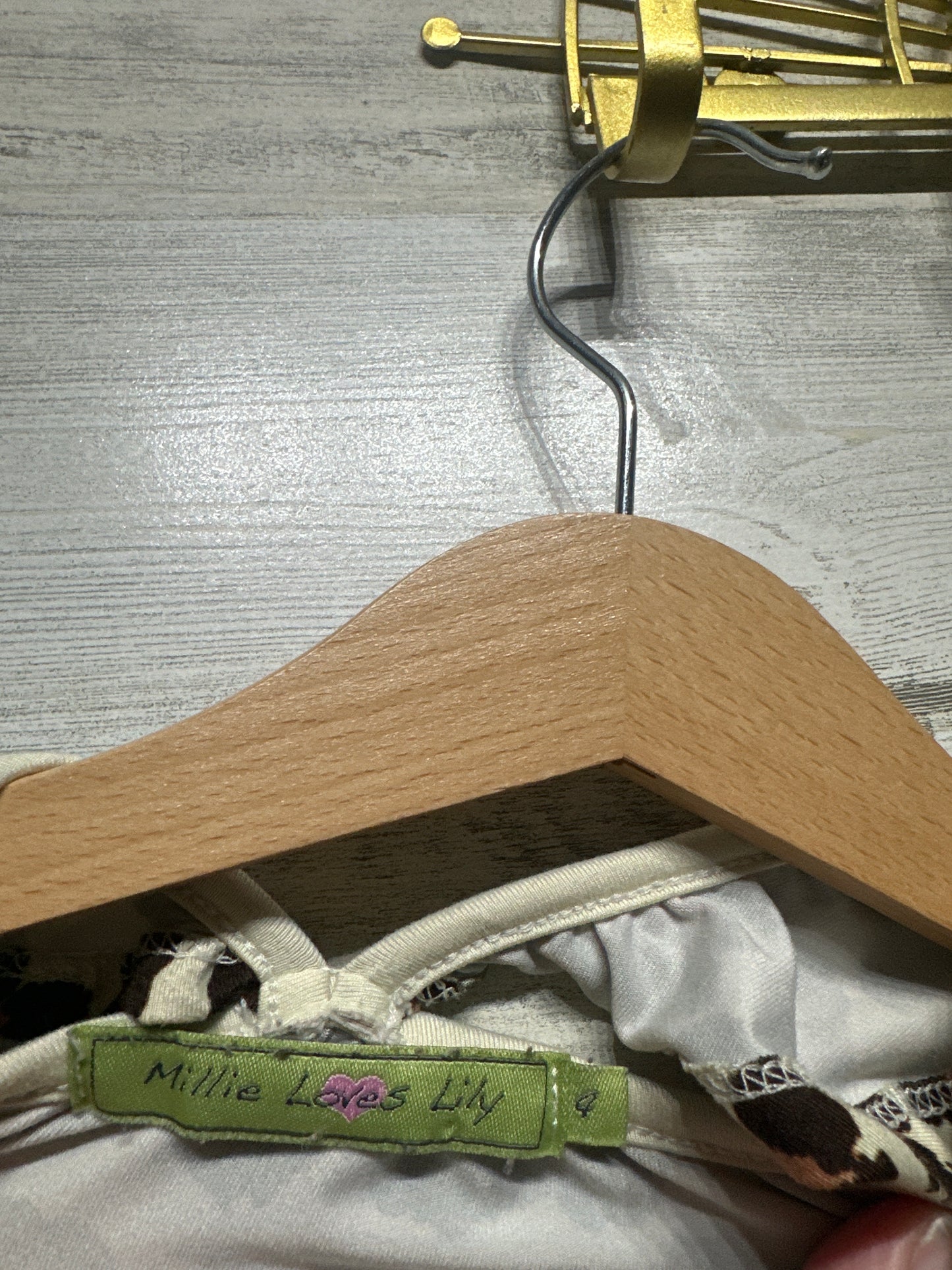 Millie Loves Lily Leopard Dress Girls 4 VGUC