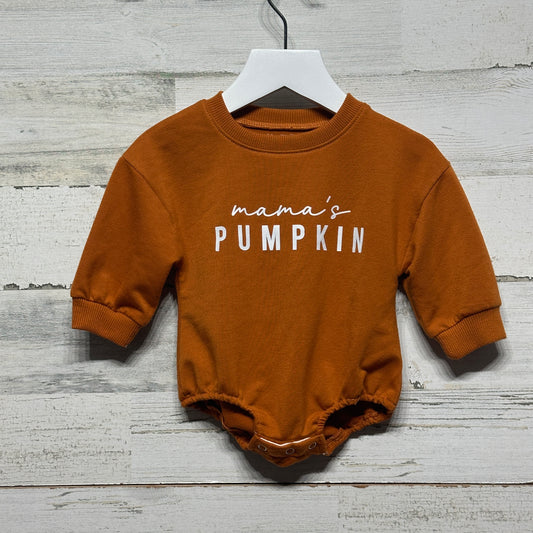 Size 0-3m Stafaz Mama's Pumpkin Sweatshirt Bubble - Oversized - Good Used Condition