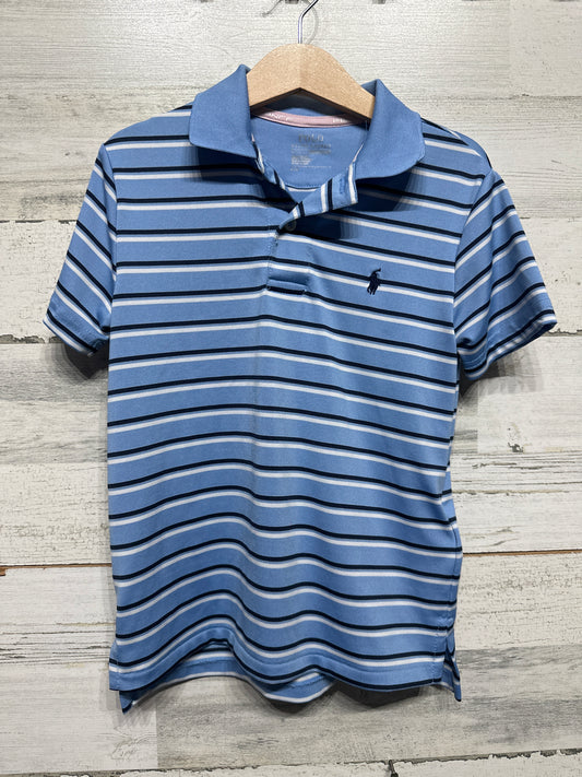 Polo Ralph Lauren Performance Striped Polo Shirt - Boys Size 5 - Very Good Used Condition