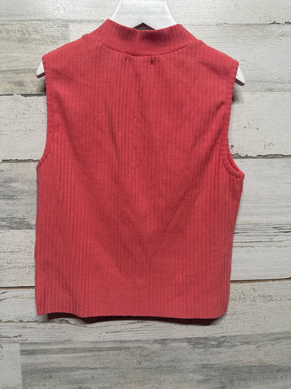 GB Girls Ribbed Coral Top - Girls Size Medium- Very Good Used Condition