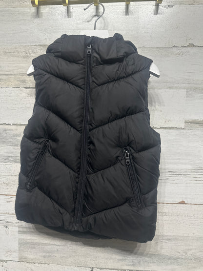 Boys Size 5 Zara Black Hooded Puffer Vest - Very Good Used Condition