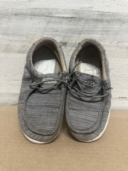 Size 13 (Little Kid) Hey Dude Grey Slip On Shoes - Play Condition*