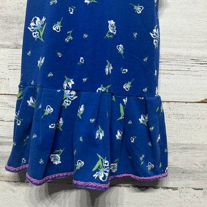 Girls Size 4 Matilda Jane Blue Floral Tunic -Good Used Condition