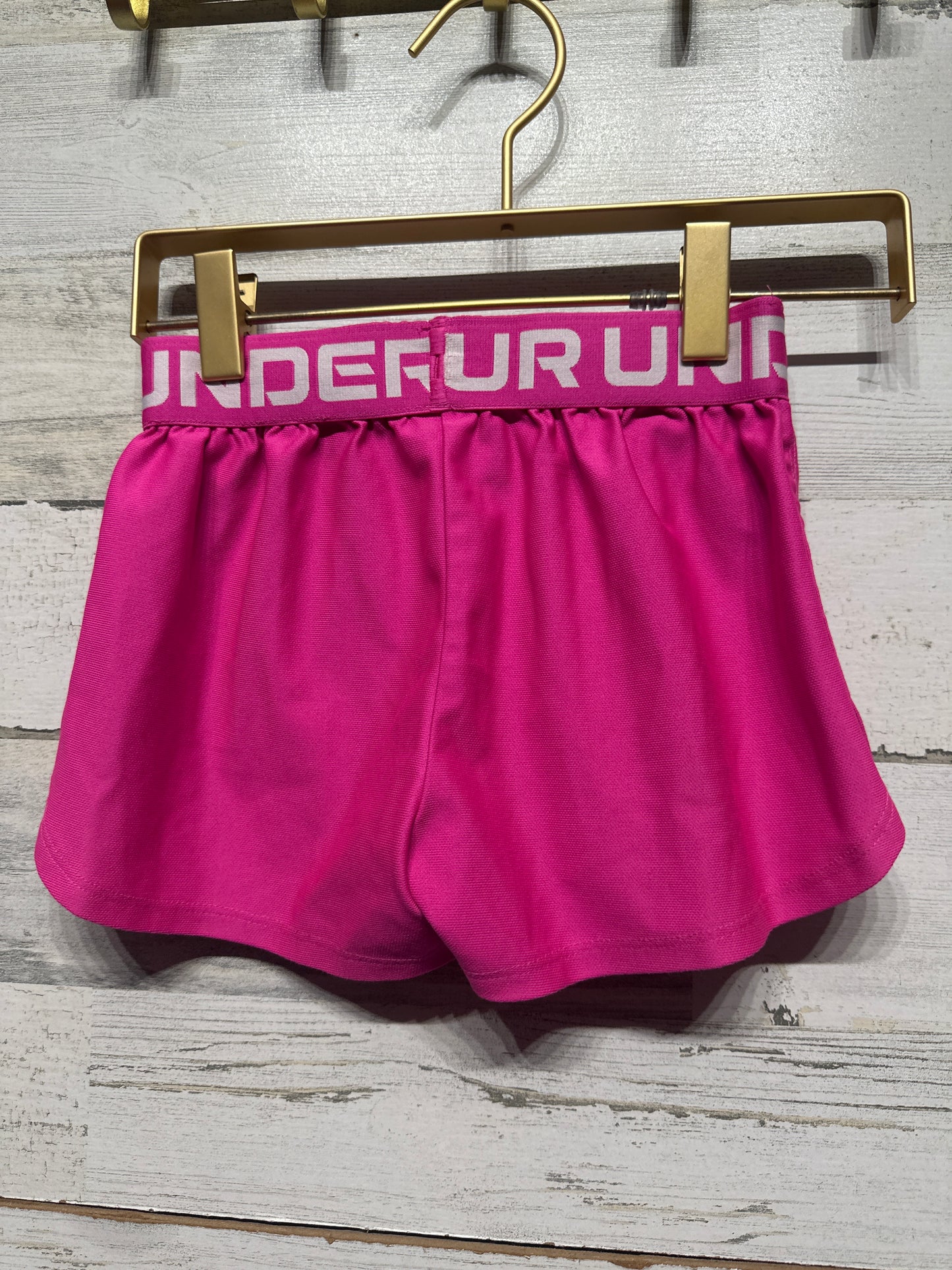 Girls Size XS Under Armour Pink Active Shorts - Very Good Used Condition