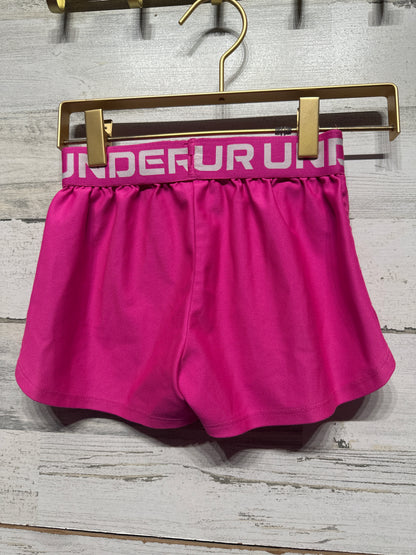 Girls Size XS Under Armour Pink Active Shorts - Very Good Used Condition
