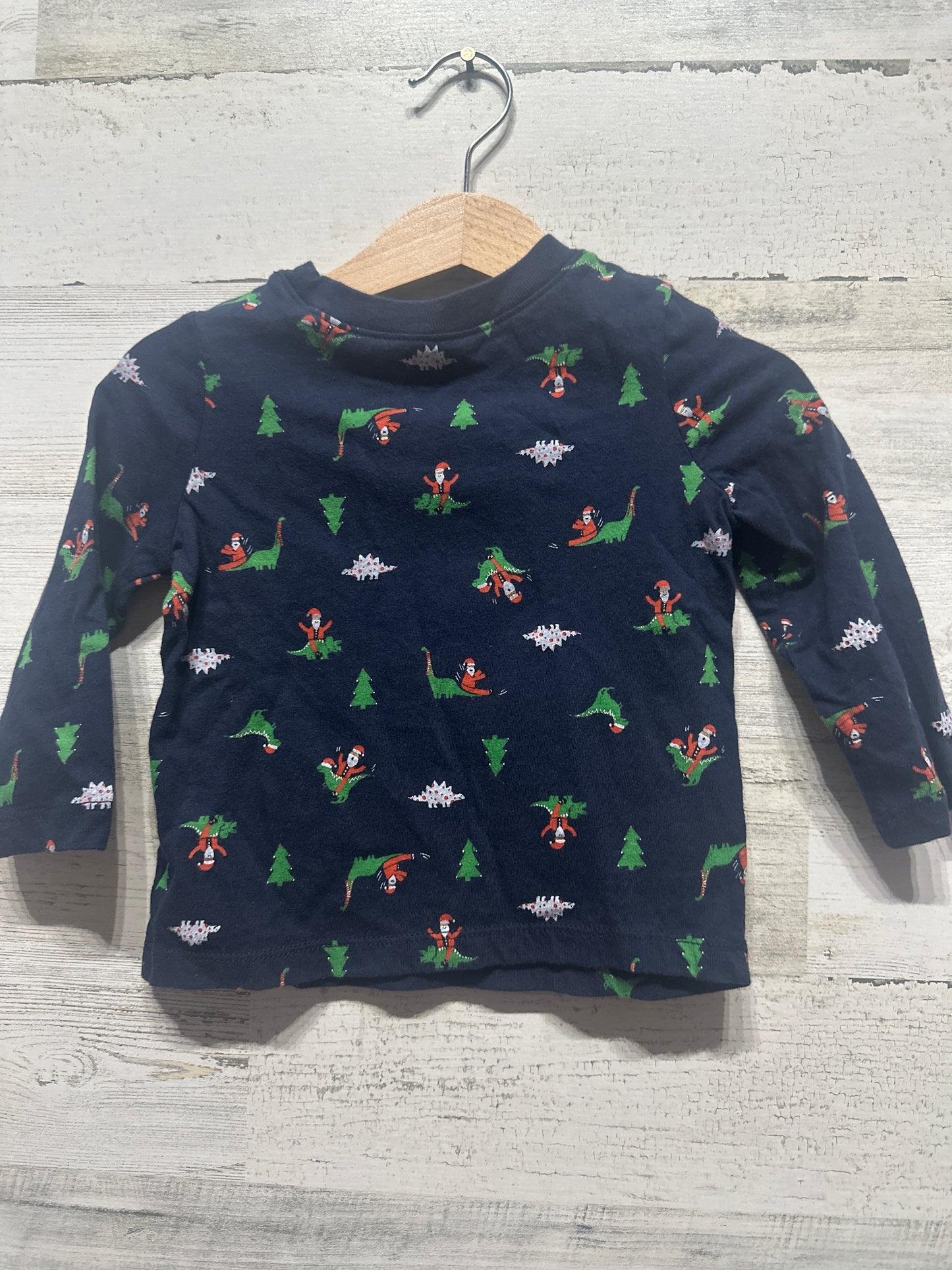 Boys Size 12-18m Old Navy Holiday Dino Shirt - Very Good Used Condition