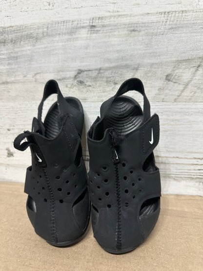 Size 9 (Toddler) Nike Black Sandals - Good Used Condition